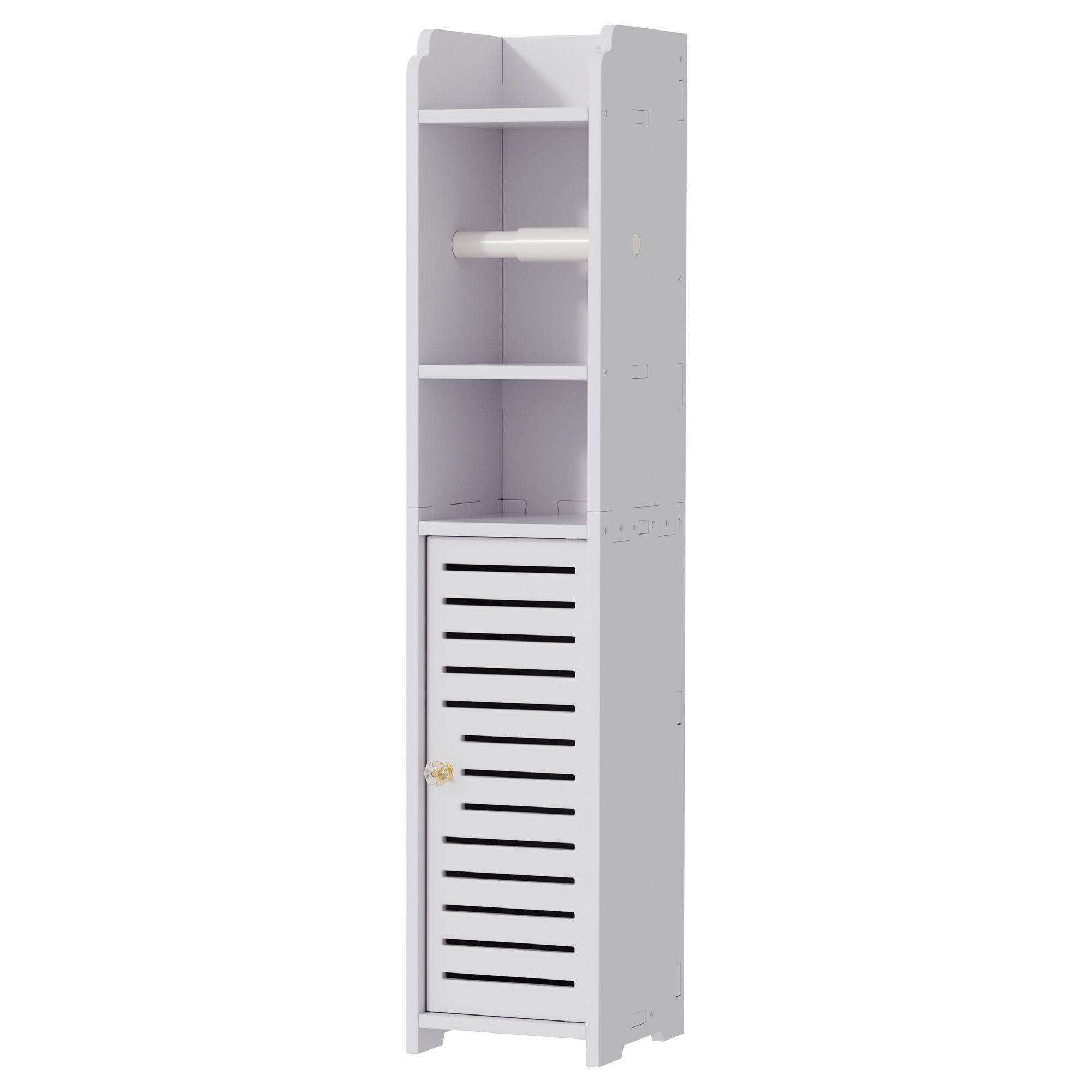 2X Bathroom Cabinet Toilet Roll Holder 76cm