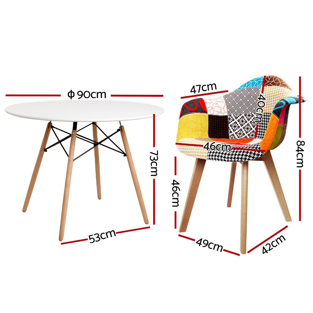 3 Piece Dining Table and Chair Set