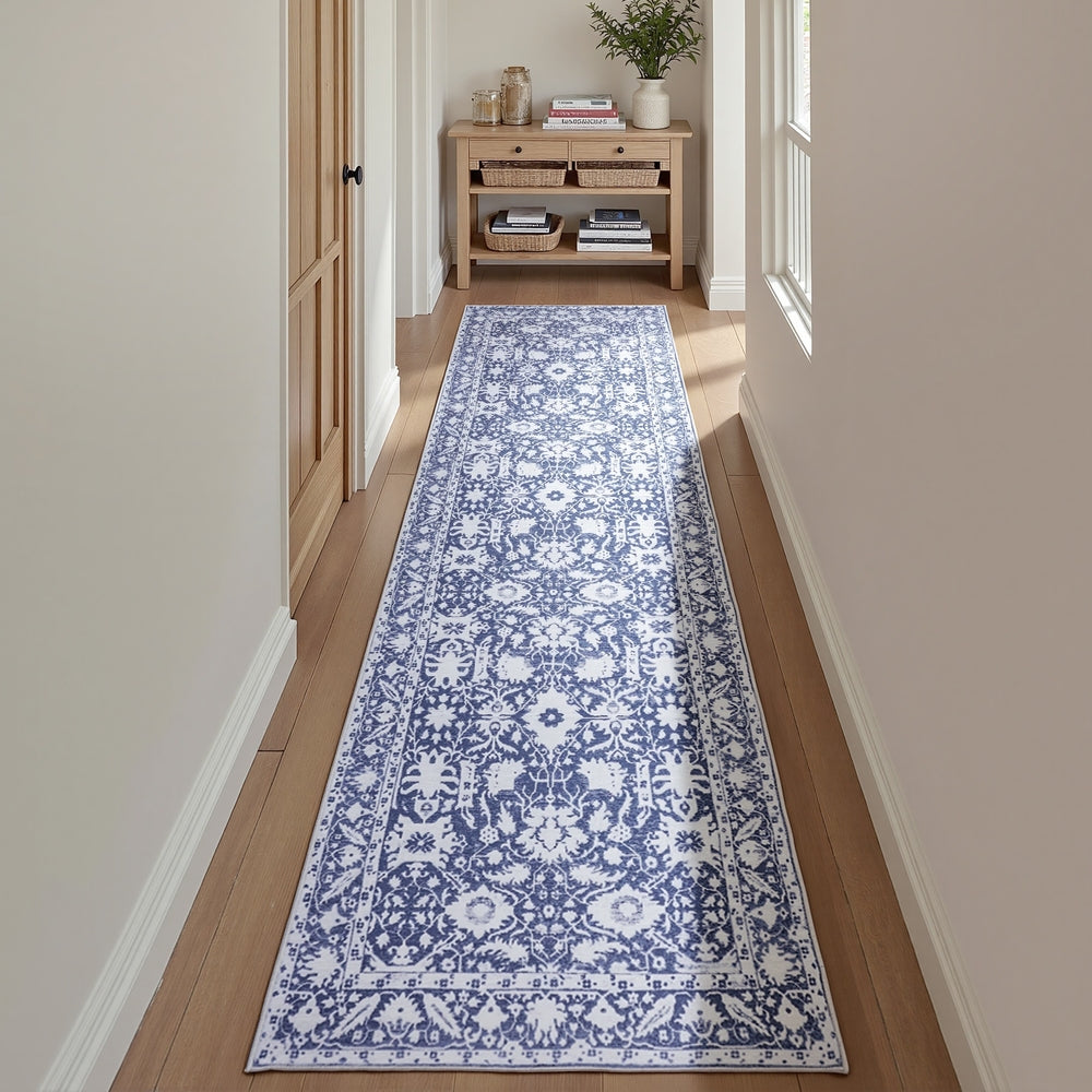 Hallway Runner Rug 80X300cm Soft Velvet Washable Modern Kitchen Mat