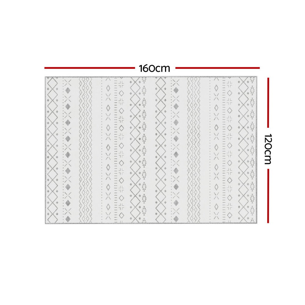 120x160cm Area Rug Washable Mat Large Carpet Soft Short Pile Una