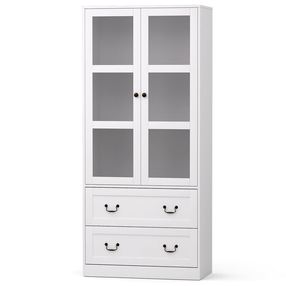 Buffet Sideboard 180cm Hutch Storage Cabinet Kitchen Drawer Door White