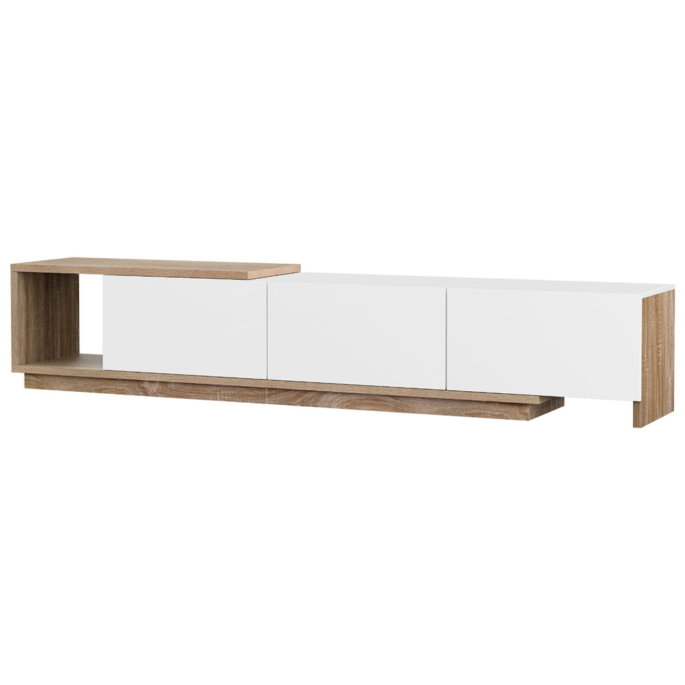 Arlo Extendable TV Unit – Oak & White