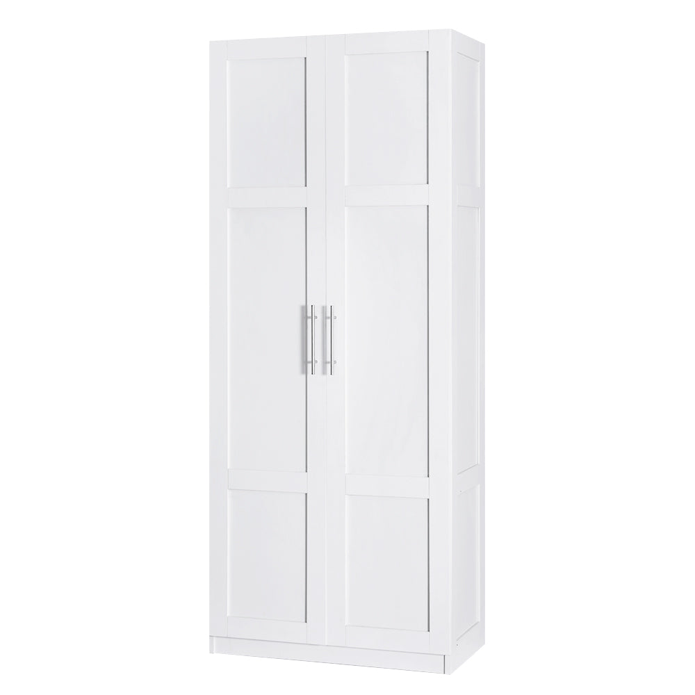 2 Door Buffet Sideboard Cupboard Cabinet Pantry White