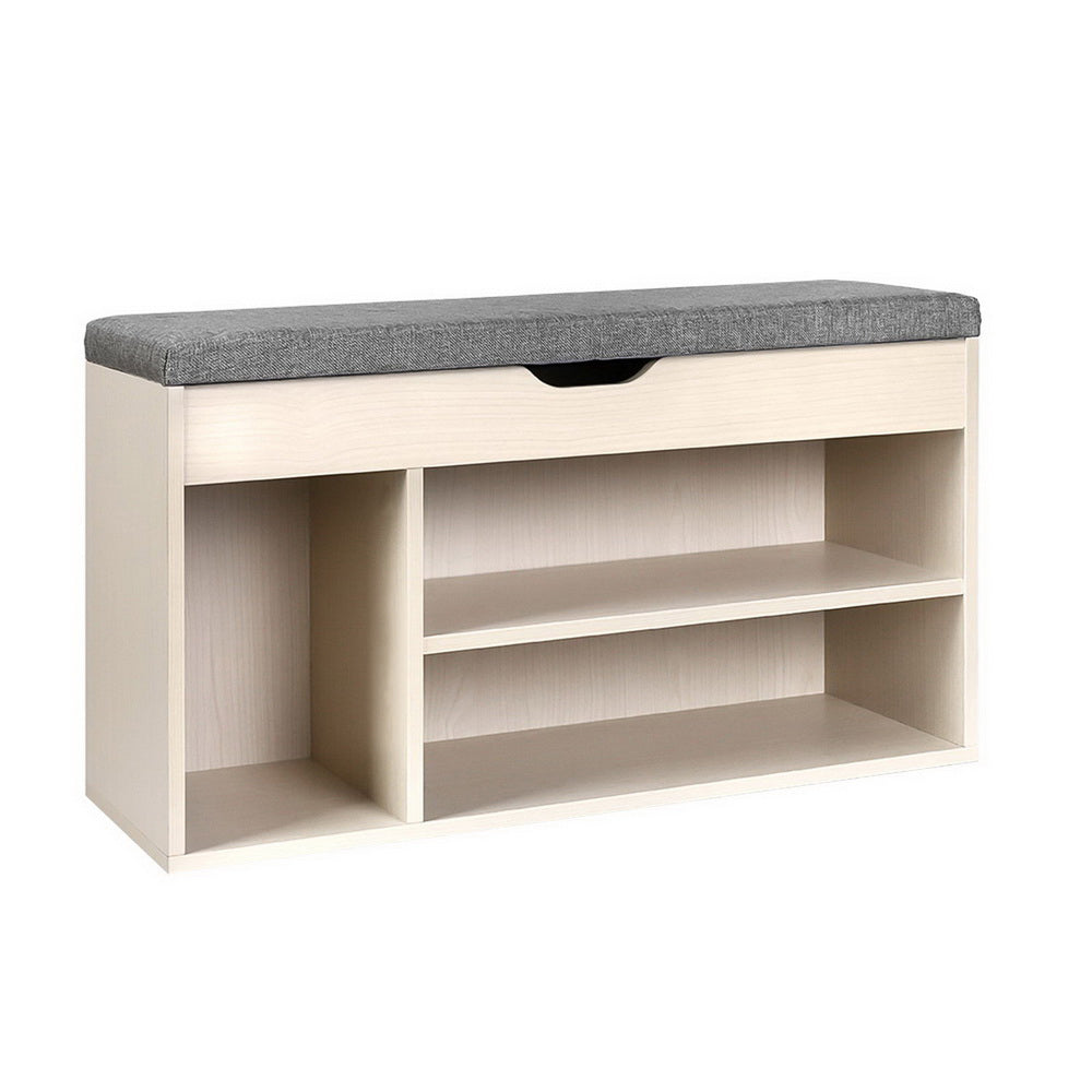 Bench Shoe Rack with Storage – Natural