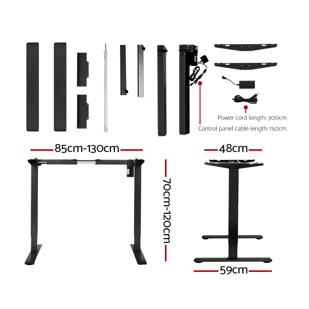 Standing Desk Motorised Rustic Brown 120CM