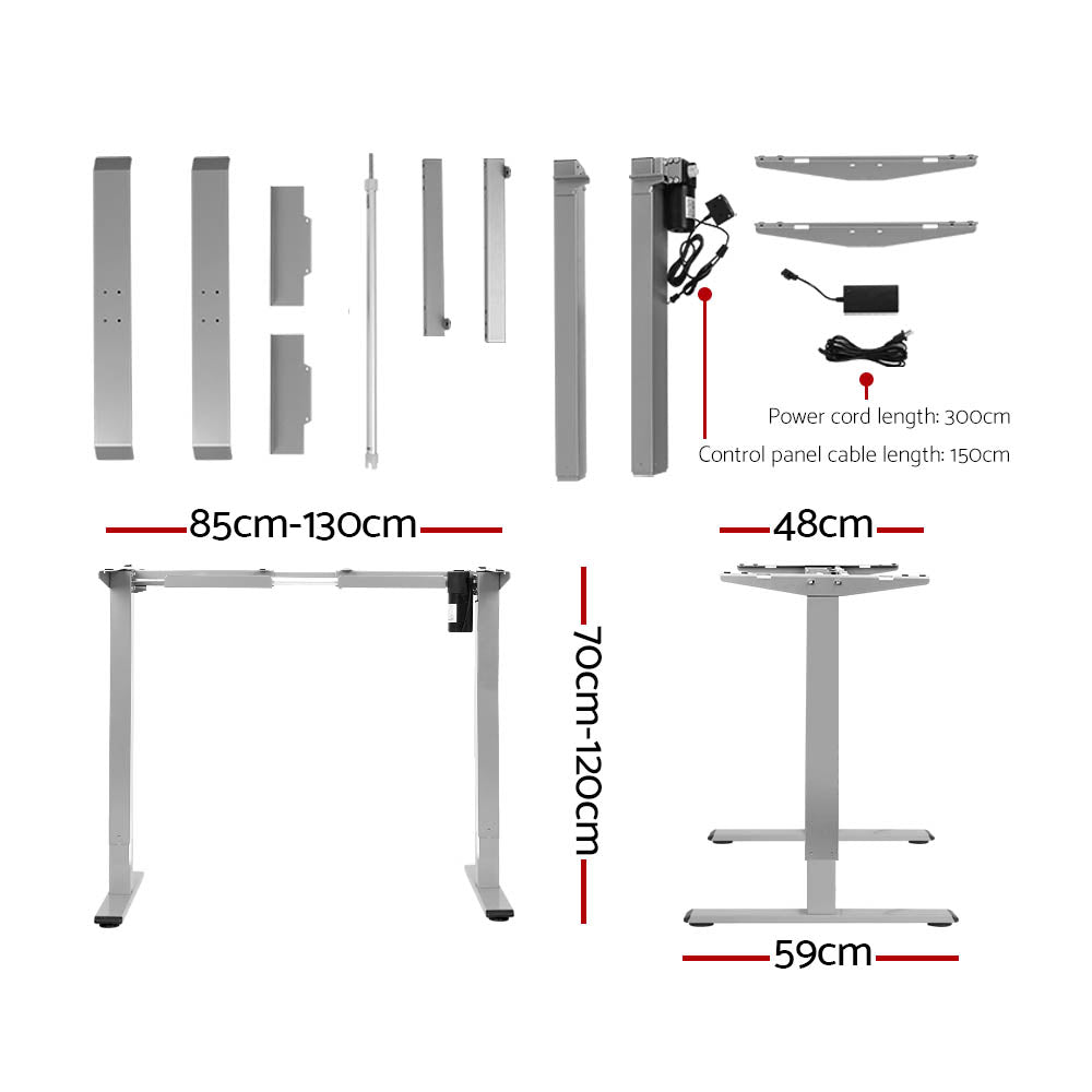 Standing Desk Motorised 140CM White Oak
