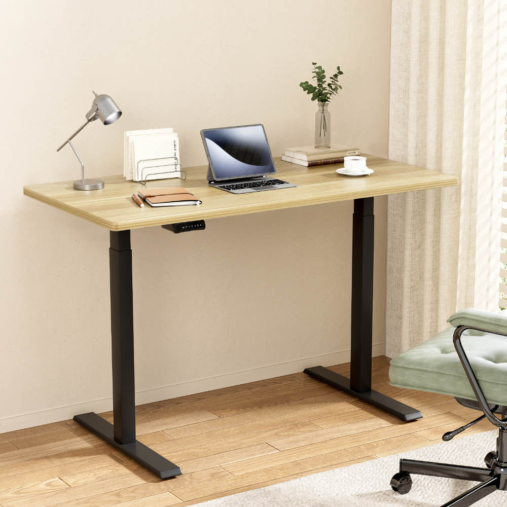 Standing Desk Motorised Dual Motor White Oak 140CM