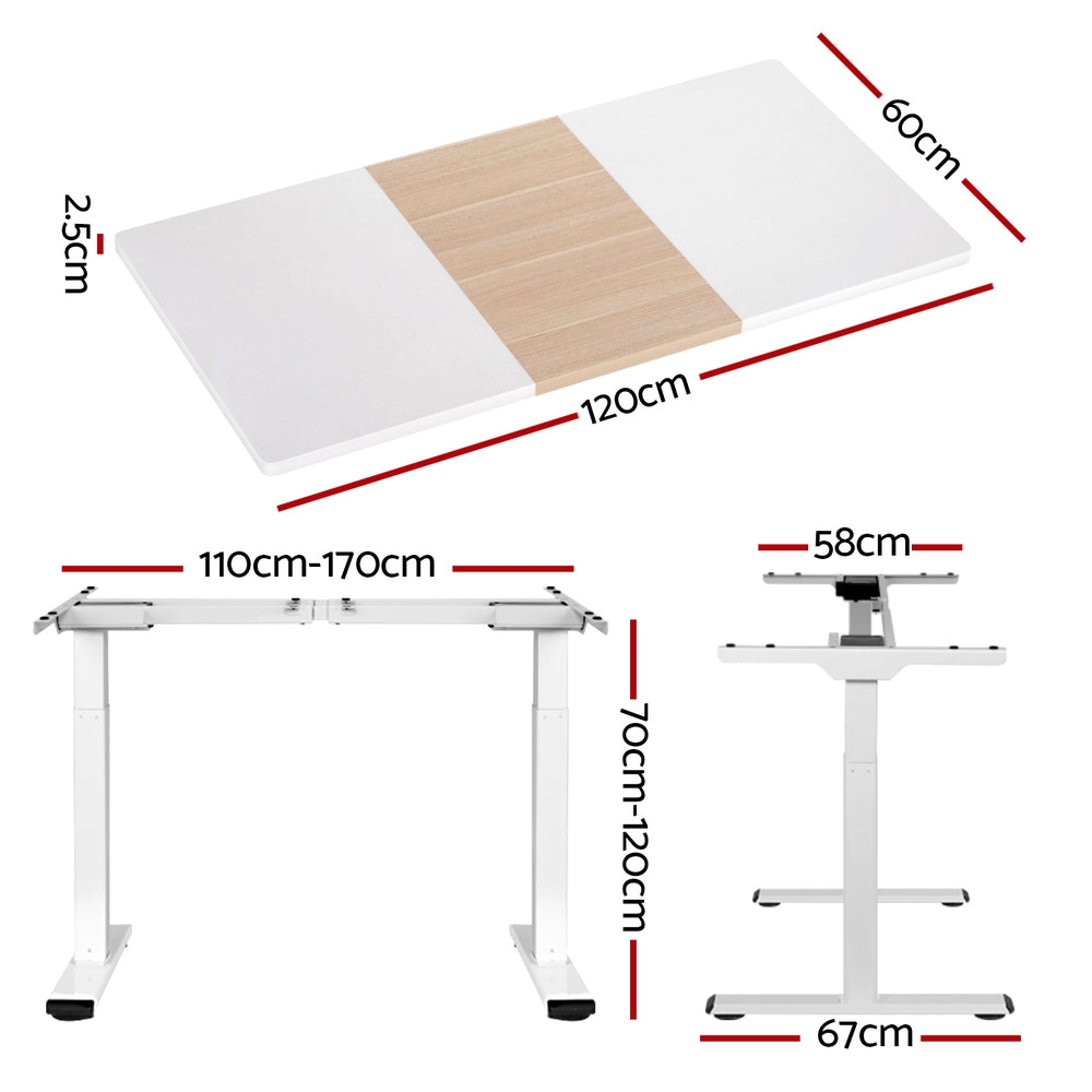 Standing Desk Motorised Dual Motor 120CM
