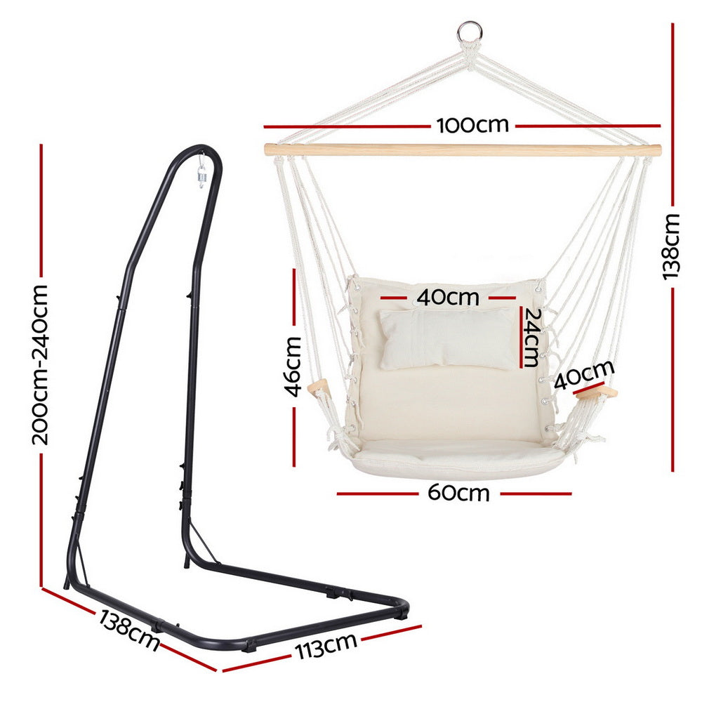 Hammock Chair with Heavy Duty Steel Stand