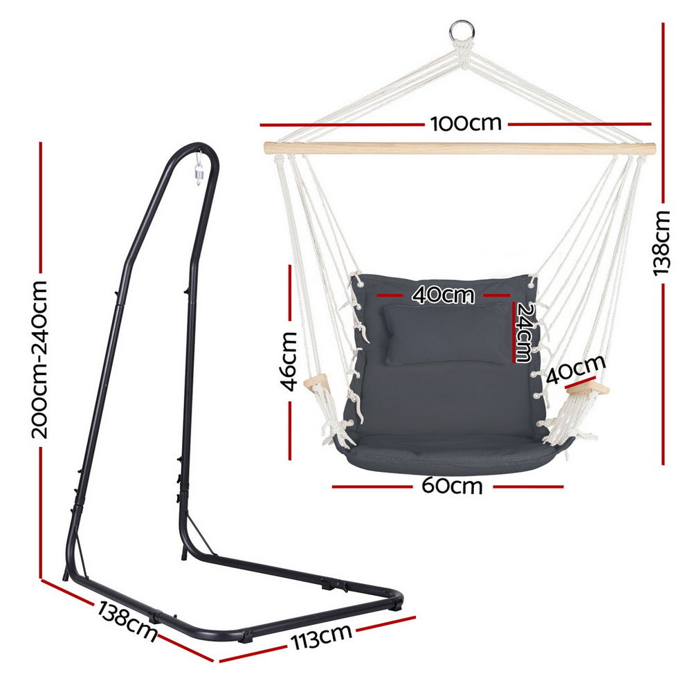 Hammock Chair with Heavy Duty Steel Stand
