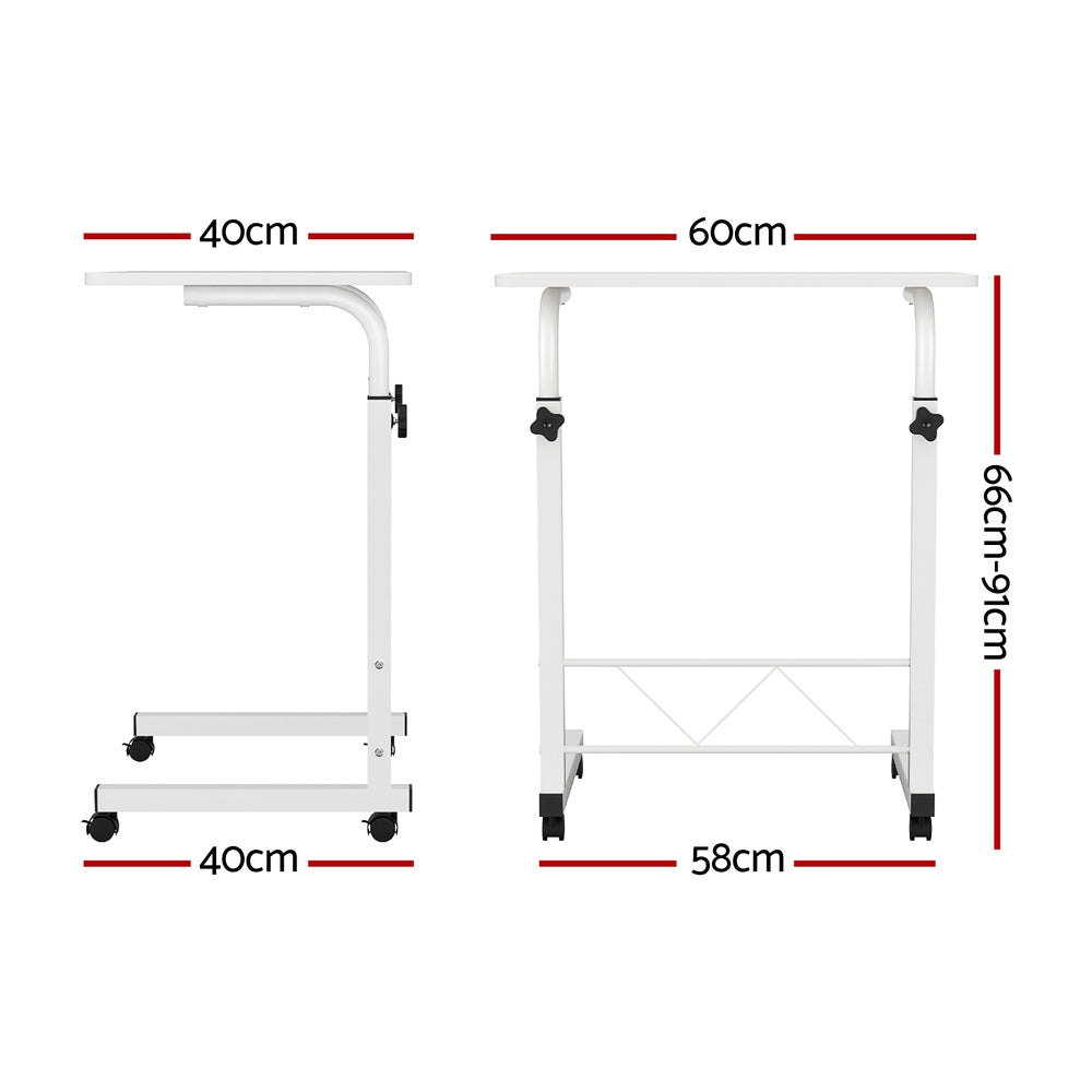 Laptop Desk Table Adjustable 60CM White