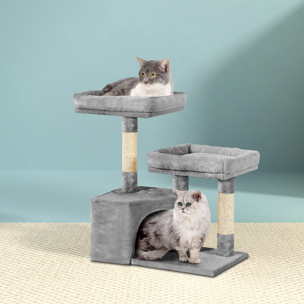 Cat Tree 69cm Scratching Post Tower Scratcher Wood Condo House Bed Trees