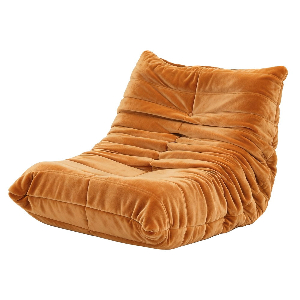 Lazy Sofa Accent Chair Floor Couch Leisure Lounge Foam Pouffe Recliner