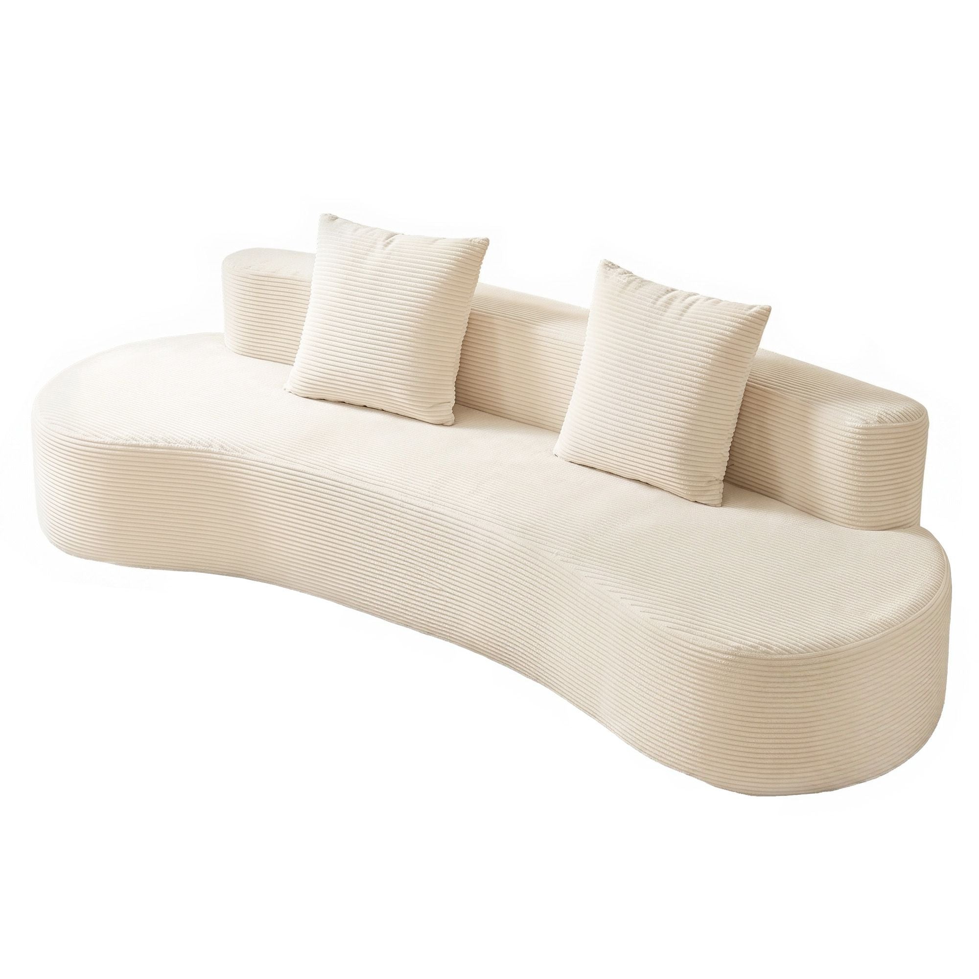 228cm Modular Sofa Bed Sectional Boneless Couches for Living Room No Assembly Required