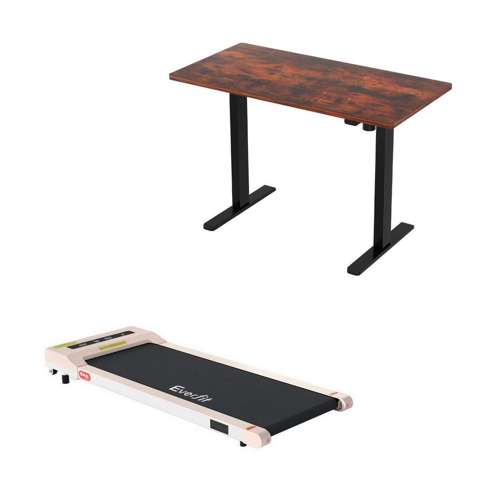 140cm Automatic Standing Desk with 360mm Electric Walking Pad Treadmill