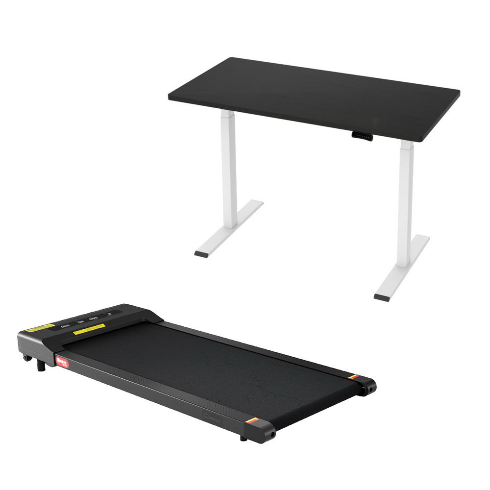 120cm Automatic Standing Desk with 400mm Electric Walking Pad Treadmill