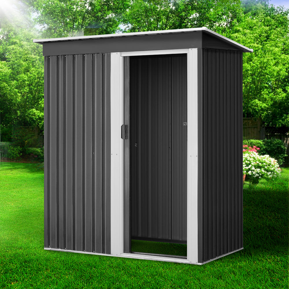Garden Shed 1.62x0.86M Sheds Outdoor Storage Tool Workshop House Shelter Sliding Door