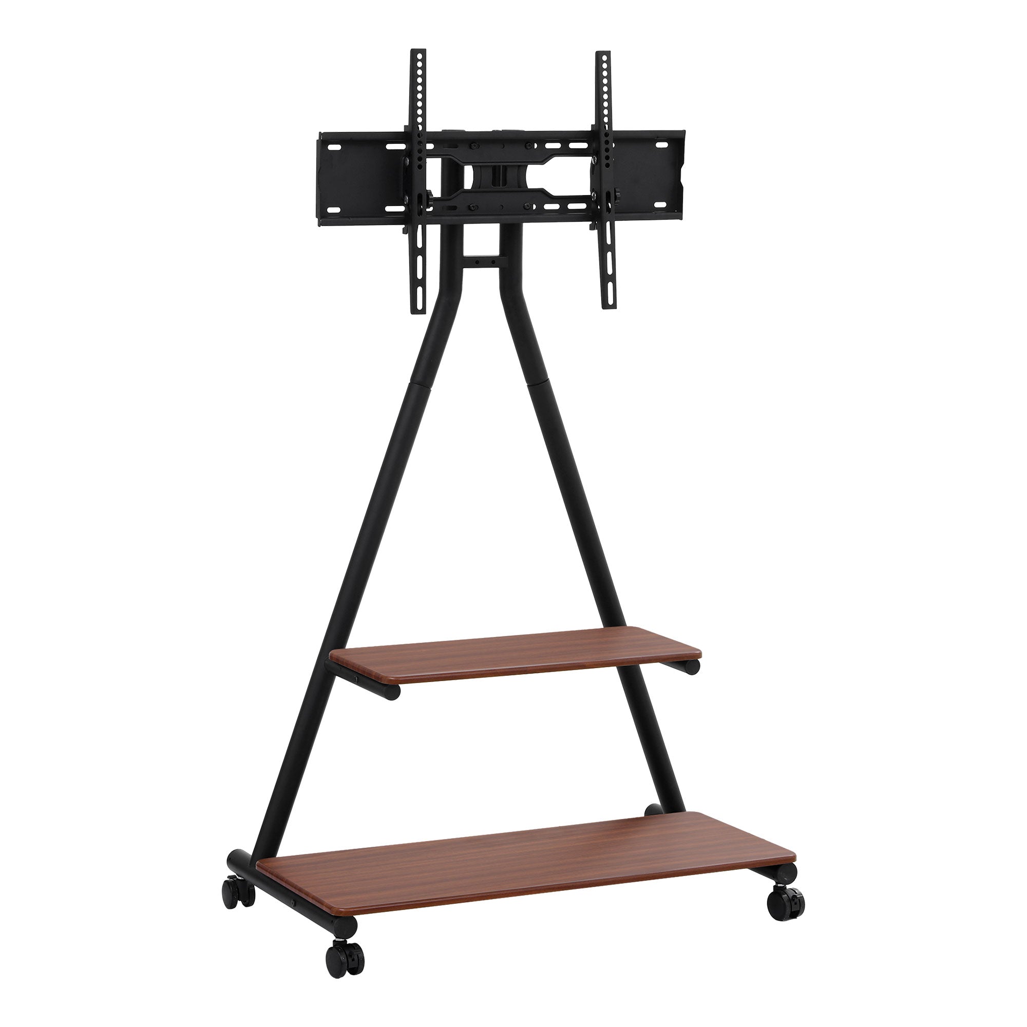 Mobile TV Stand Rolling Cart Wheels 32-75" Heavy Duty 133kg Mount Bracket
