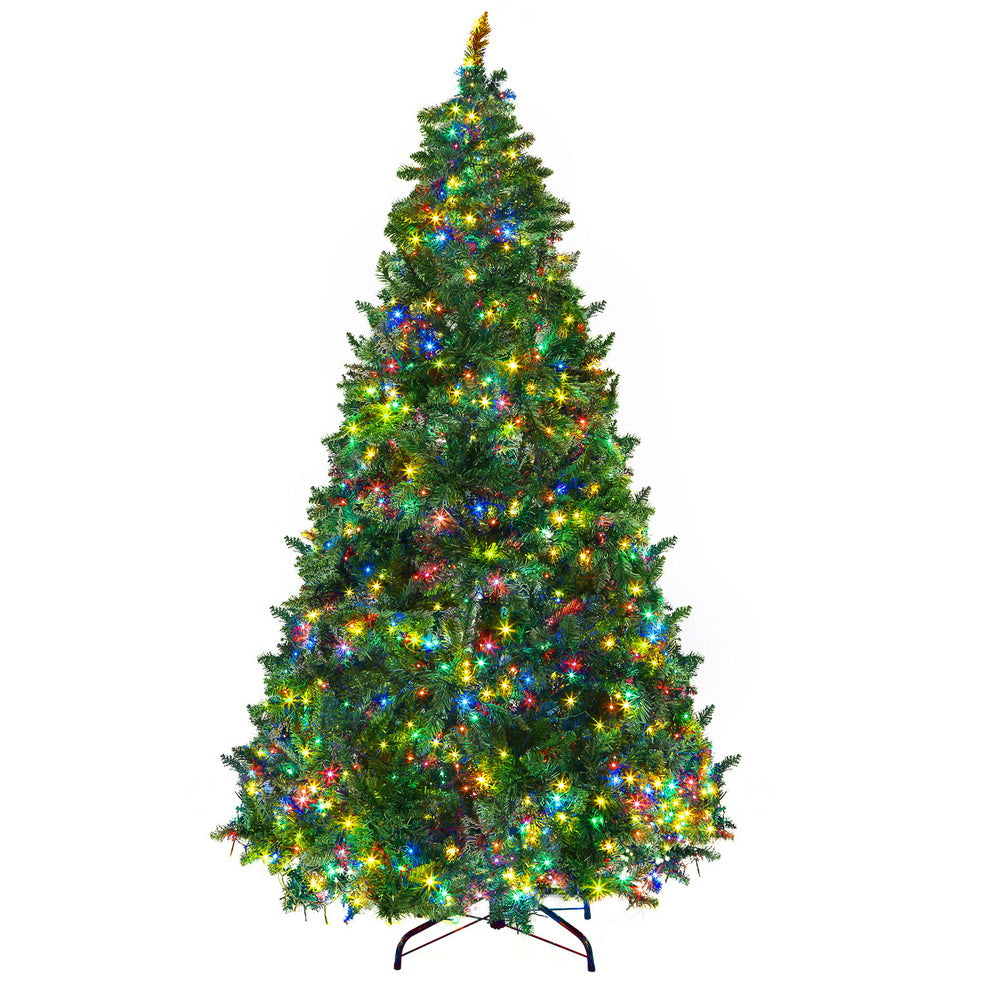 7FT / 2.1M Christmas Tree – 1000 Tips – Pre-lit 1134 Multi-Colour LED Lights (8 Modes)