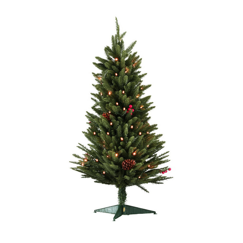 60CM Mini Christmas Tree – 52 Tips – Pre-lit 50 LED Lights