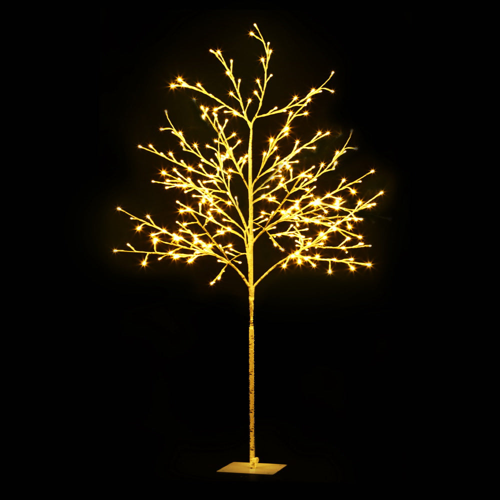5FT / 1.5M LED Twig Christmas Tree – Pre-lit 304 Warm White LED Lights