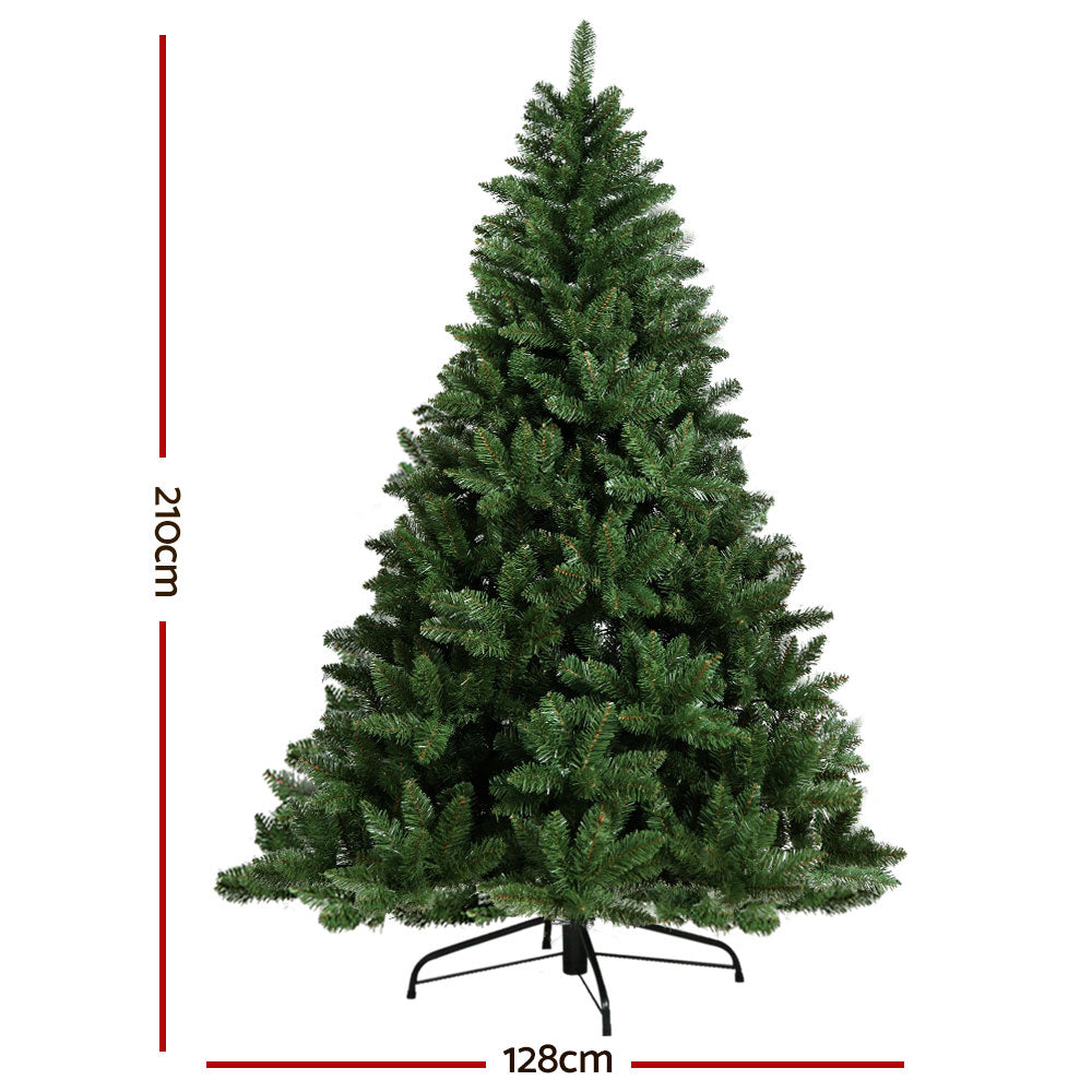 7FT / 2.1M Green Christmas Tree – 1000 Tips – Classic Design