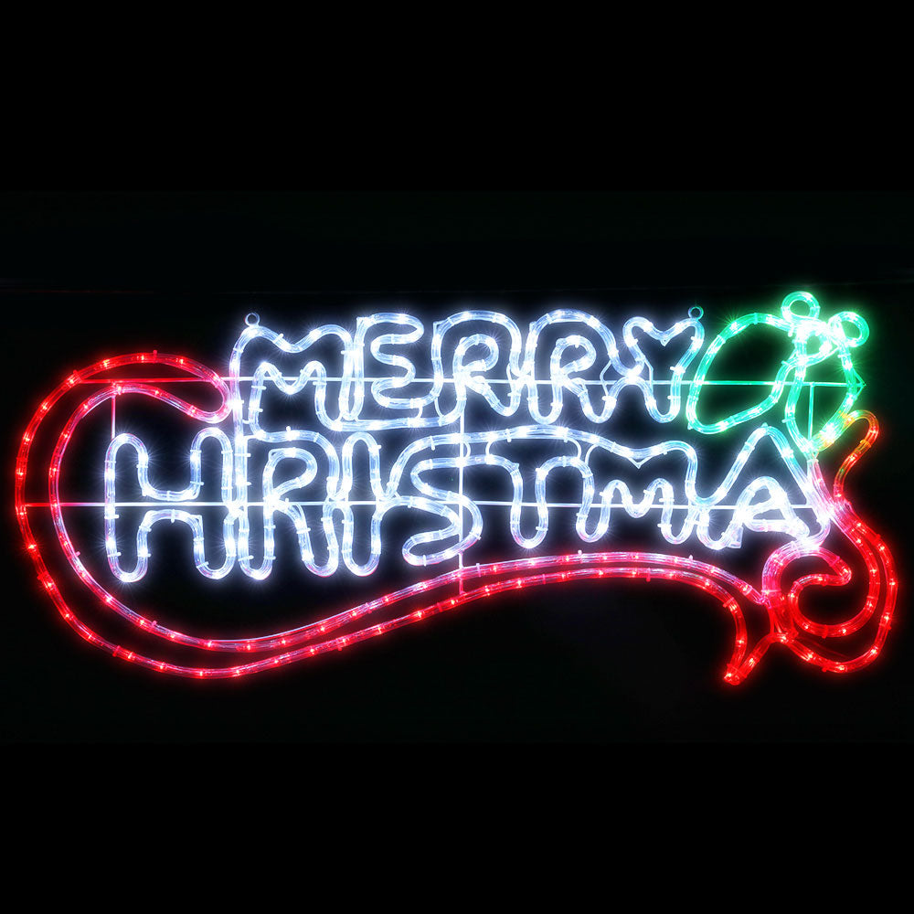 Christmas Lights 96cm Merry Christmas 288 LED Multi-Coloured