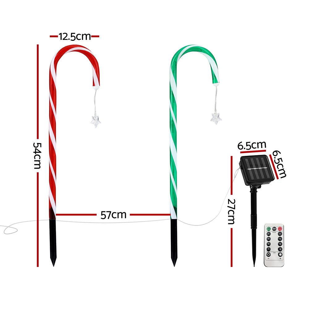 8 PCS Christmas Lights Path Ground Light Garden Decorations 72 LED
