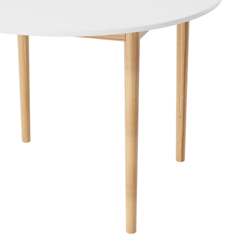 Demi Nordic Style 108cm Diameter Round Dining Table White