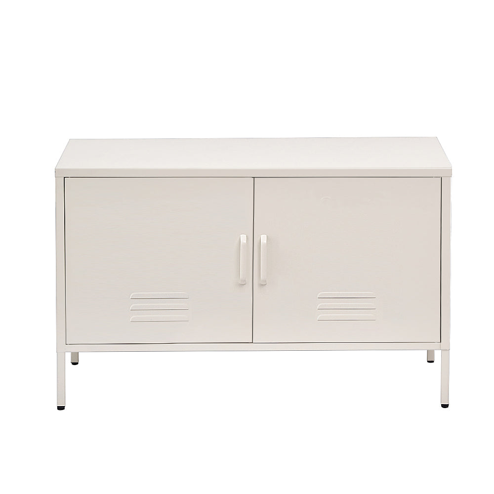 Buffet Sideboard Metal Cabinet - BASE White