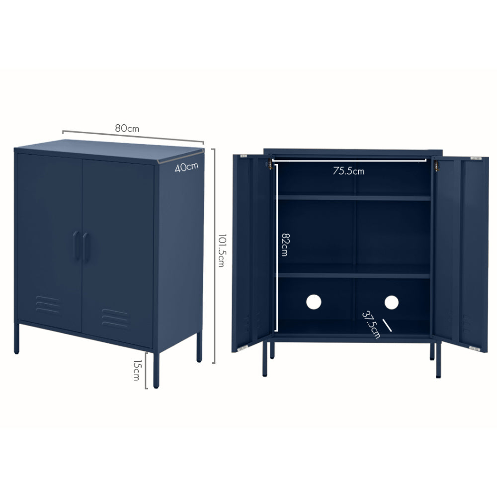 Buffet Sideboard Metal Cabinet - SWEETHEART Blue