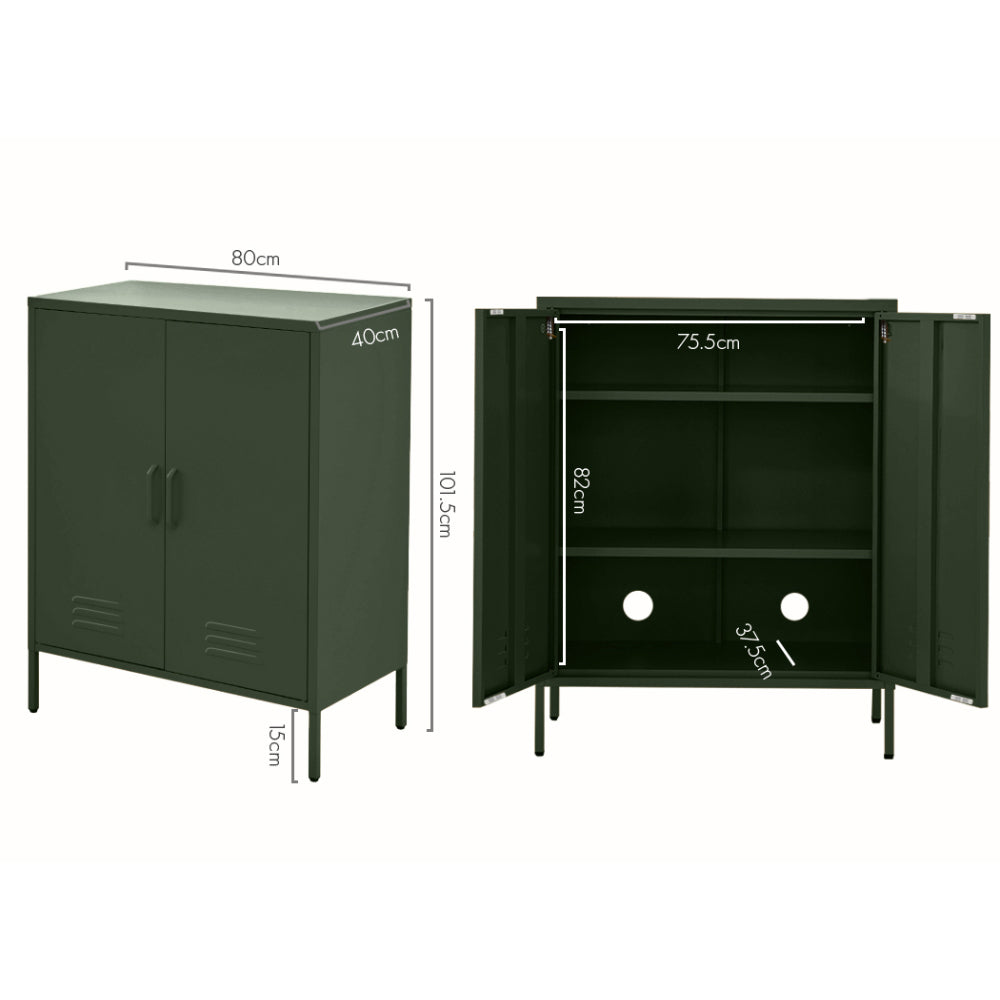 Buffet Sideboard Metal Cabinet - SWEETHEART Green