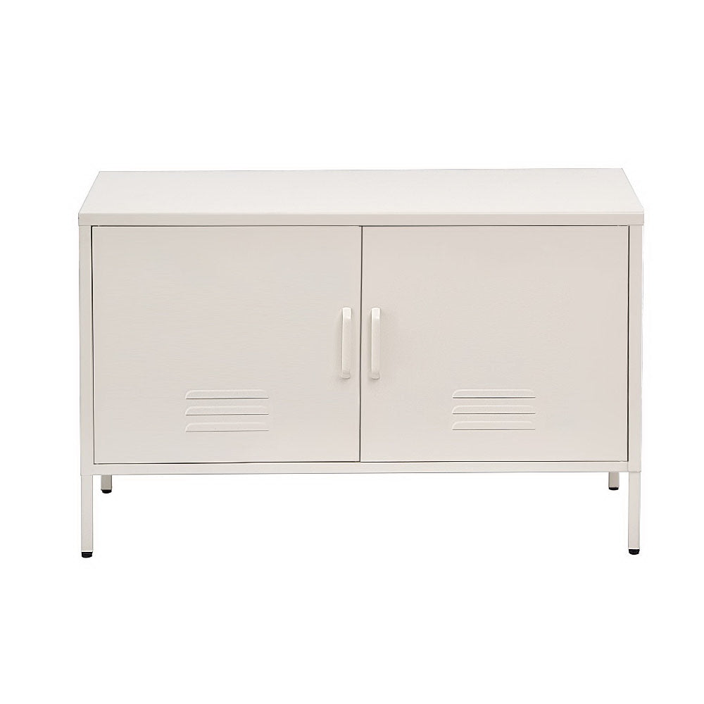 Buffet Sideboard Metal Cabinet - SWEETHEART White