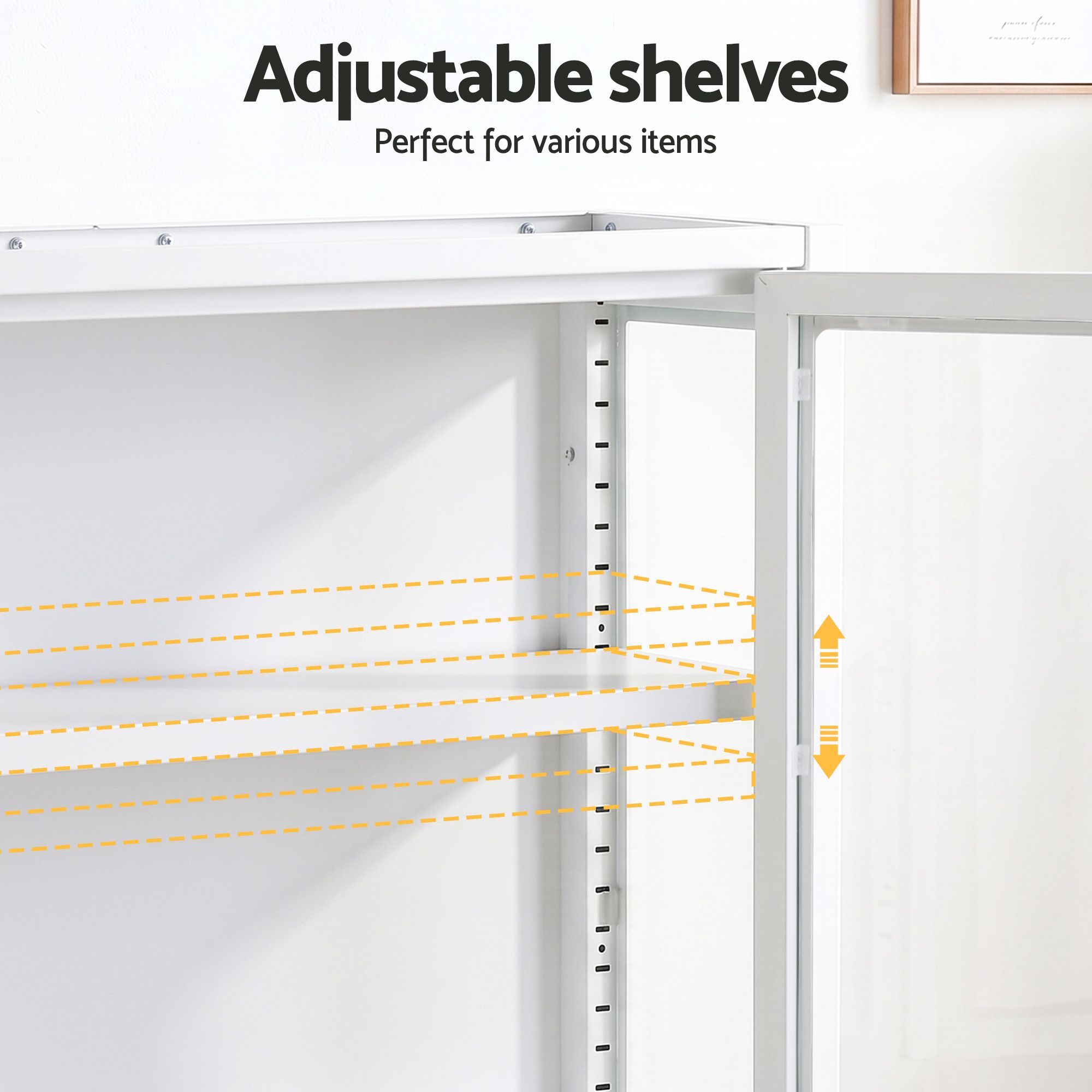 Buffet Cabinet Sideboard Wall Mounted Display Storage 60cm - White