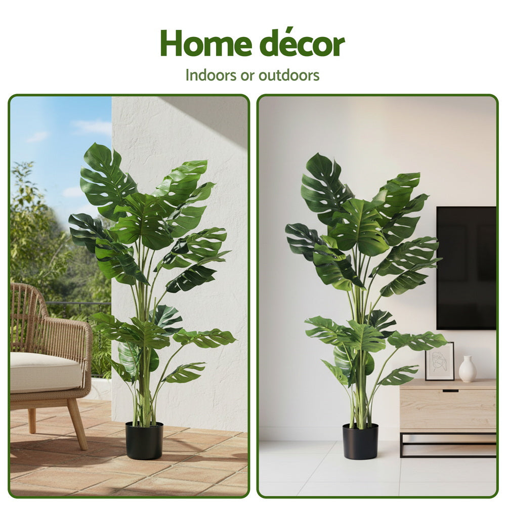 140cm Artificial Monstera Tree Faux Trees Indoor Decor Artificial Plants Lifelike Plant 1.4M
