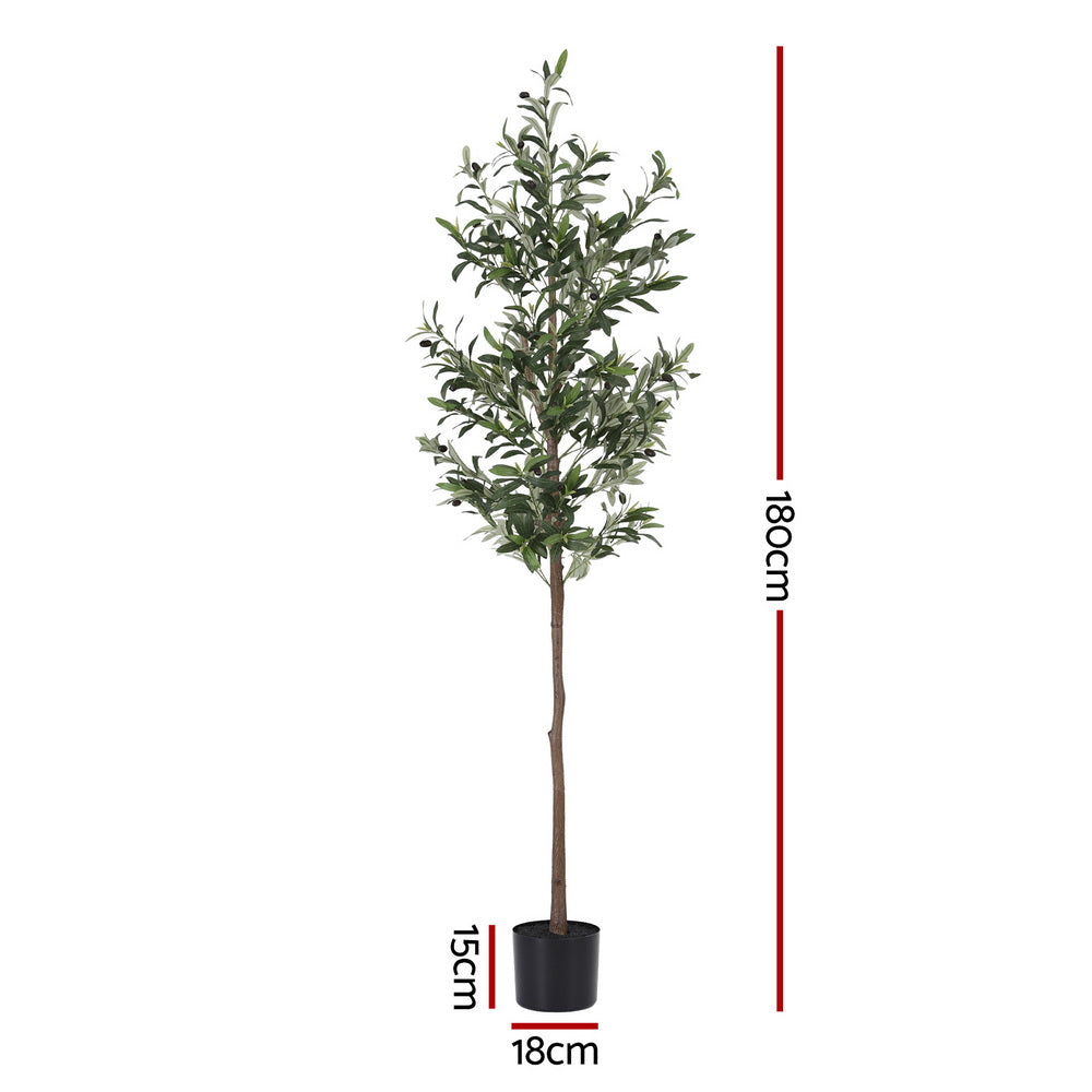 180cm Artificial Olive Tree Faux Trees Indoor Decor Artificial Plants Lifelike Plant 1.8M