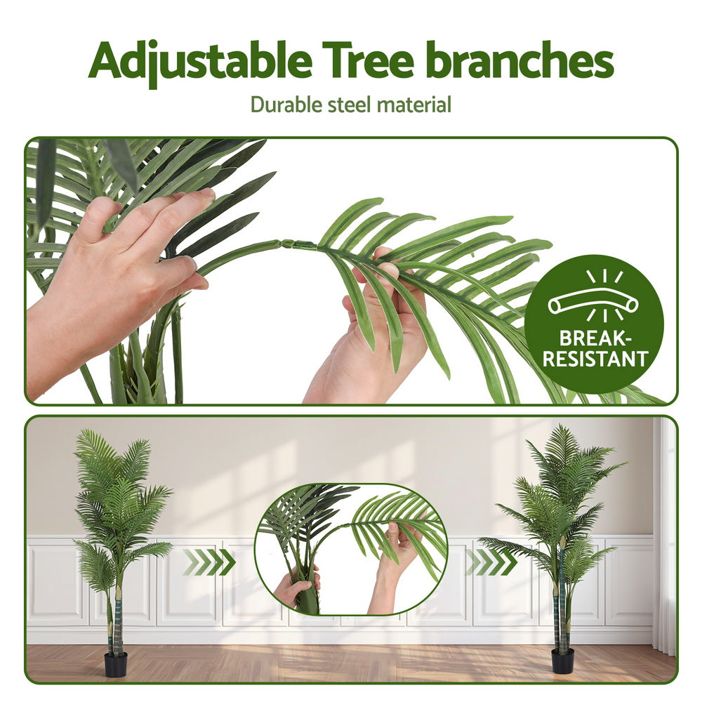 180cm Artificial Palm Tree Faux Trees Indoor Decor Artificial Plants Lifelike Plant 1.8M