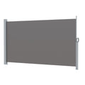 Side Awning Sun Shade Outdoor Retractable Privacy Screen 1.8X3M Grey