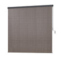 3X2.5M Outdoor Blinds Awning Roll Down Retractable Knit Fabric Outdoor Blinds Window Shade Brown