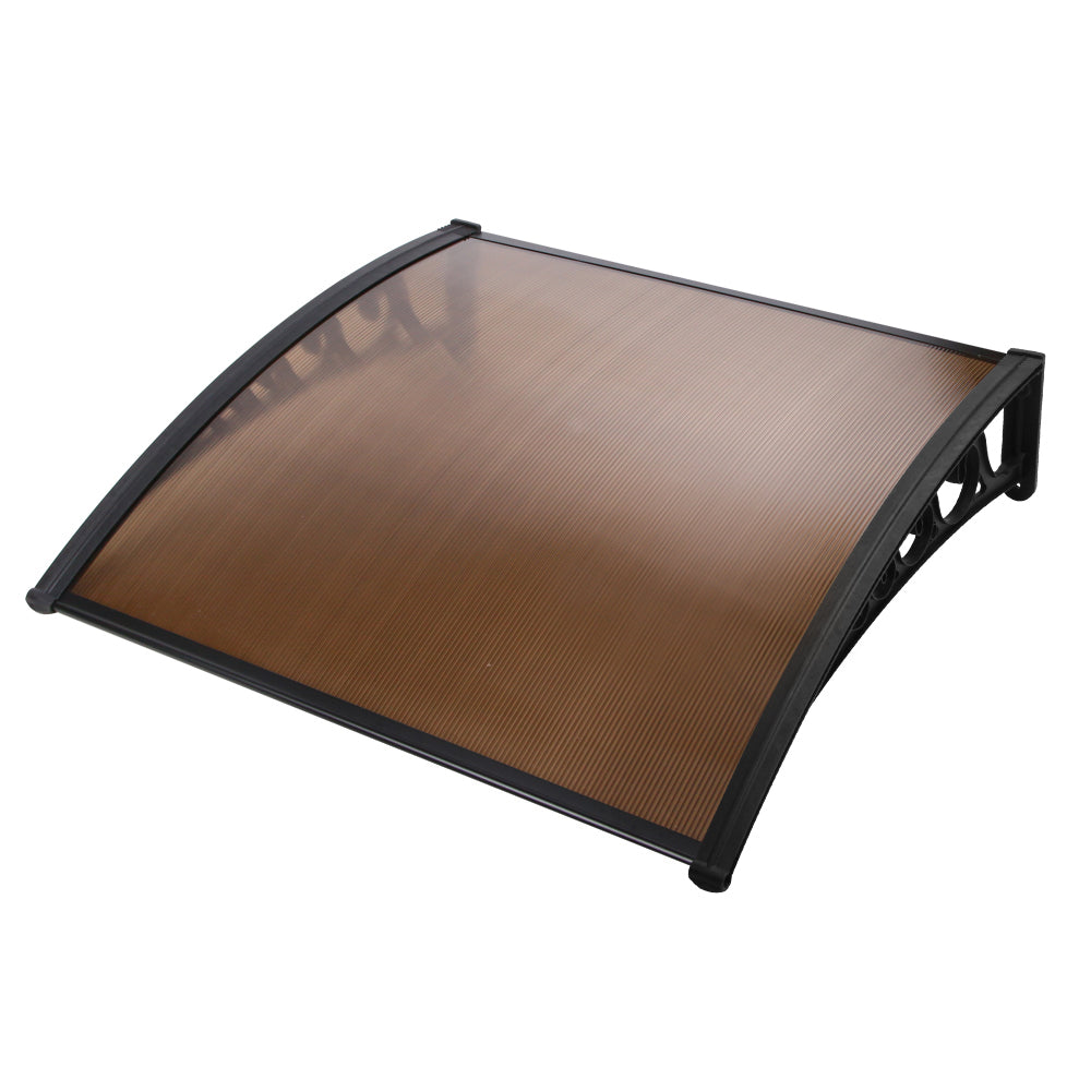 Window Door Awning 1mx1.2m Brown