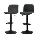 Set of 2 Koby Gas Lift Bar Stools - Black