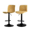 Set of 2 Koby Gas Lift Bar Stools - Brown