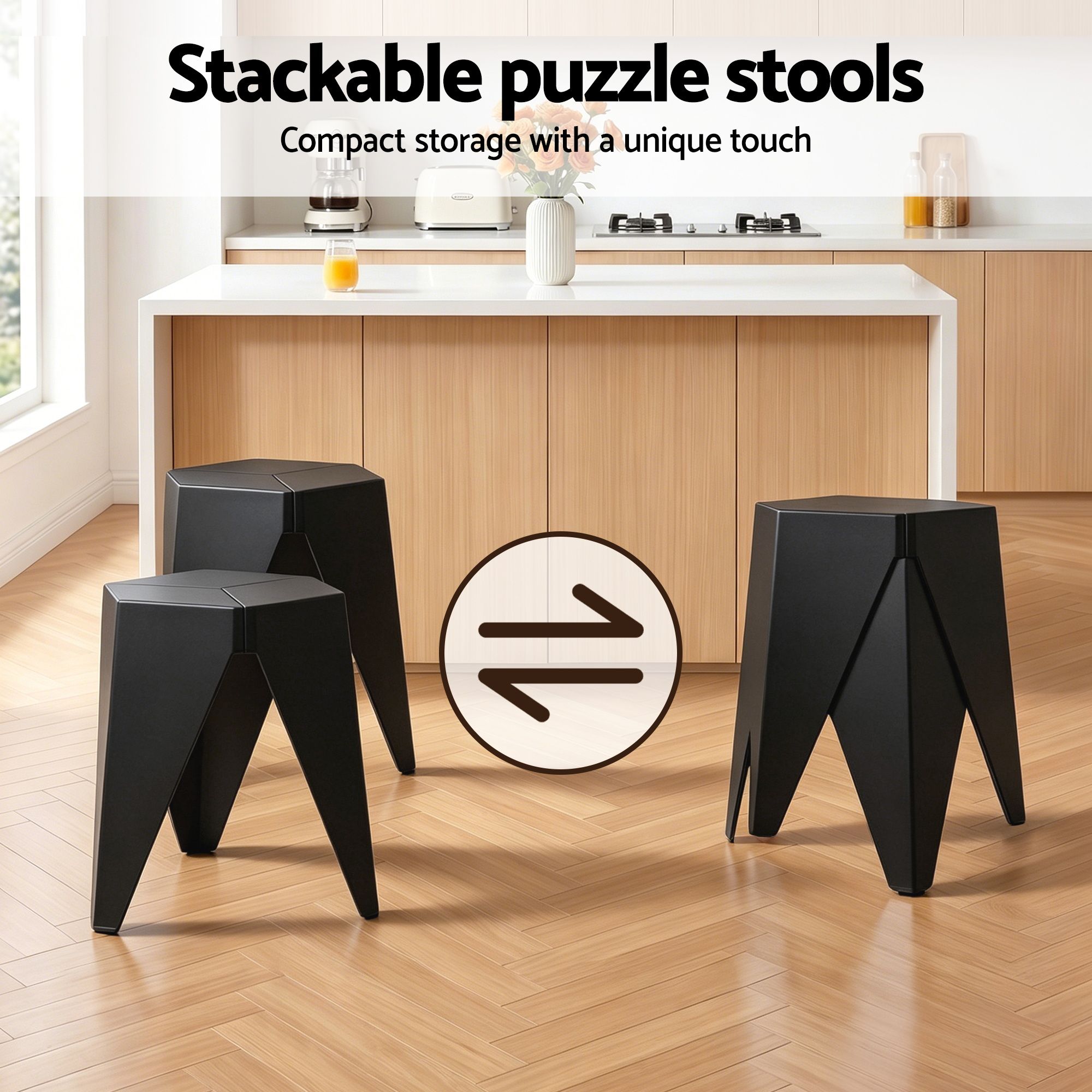 Bar Stools and Table Set 3PCS Dining Desk Kitchen Chairs Cafe Pub Black