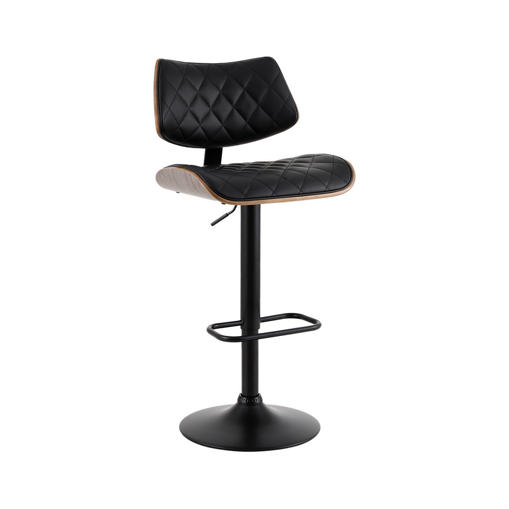 Quentin Gas Lift Bar Stool - Black