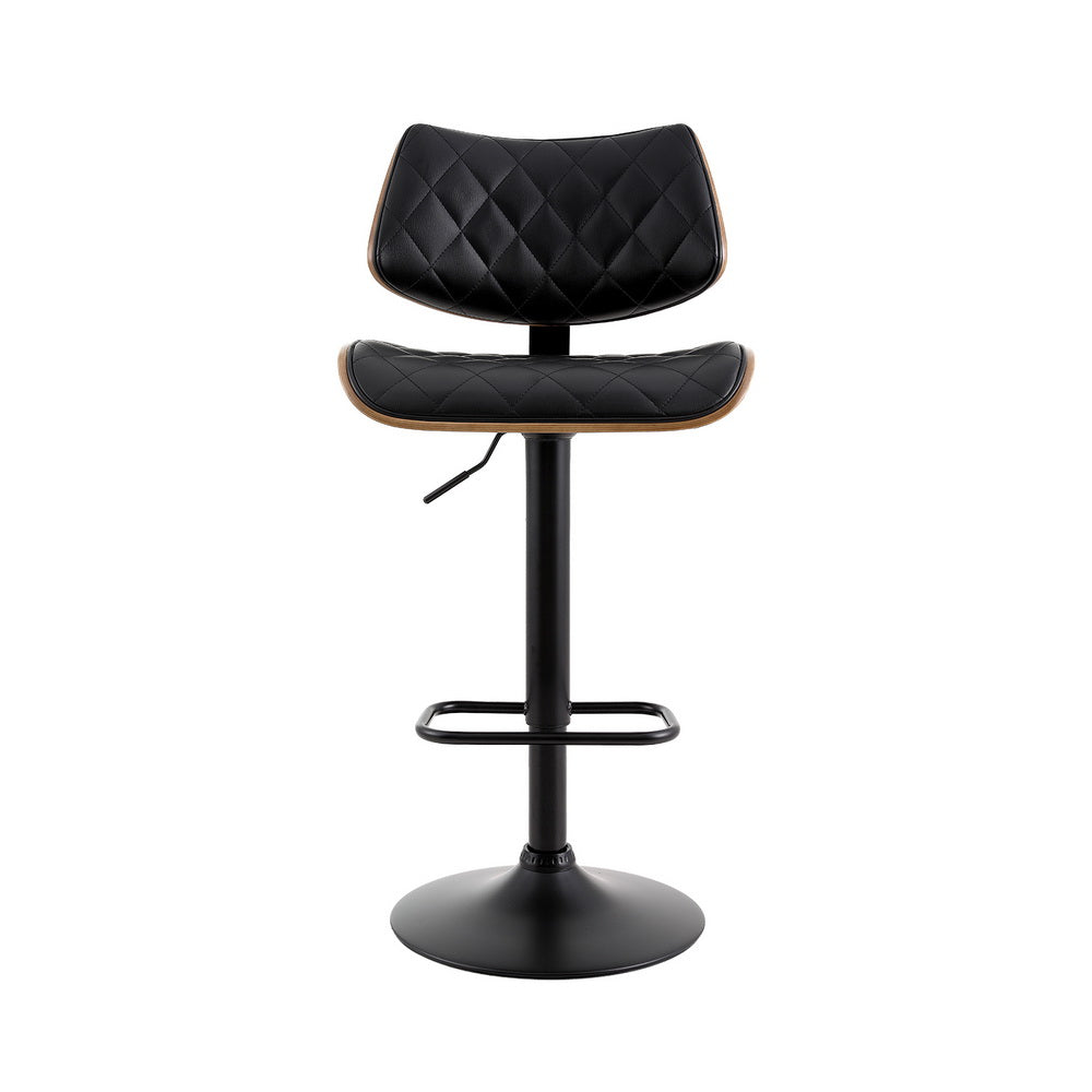 Quentin Gas Lift Bar Stool - Black