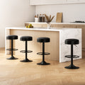 Set of 4 Hudson Retro Bar Stools – Black