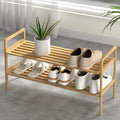 2-Tier Hina Bamboo Shoe Rack – Pine Finish