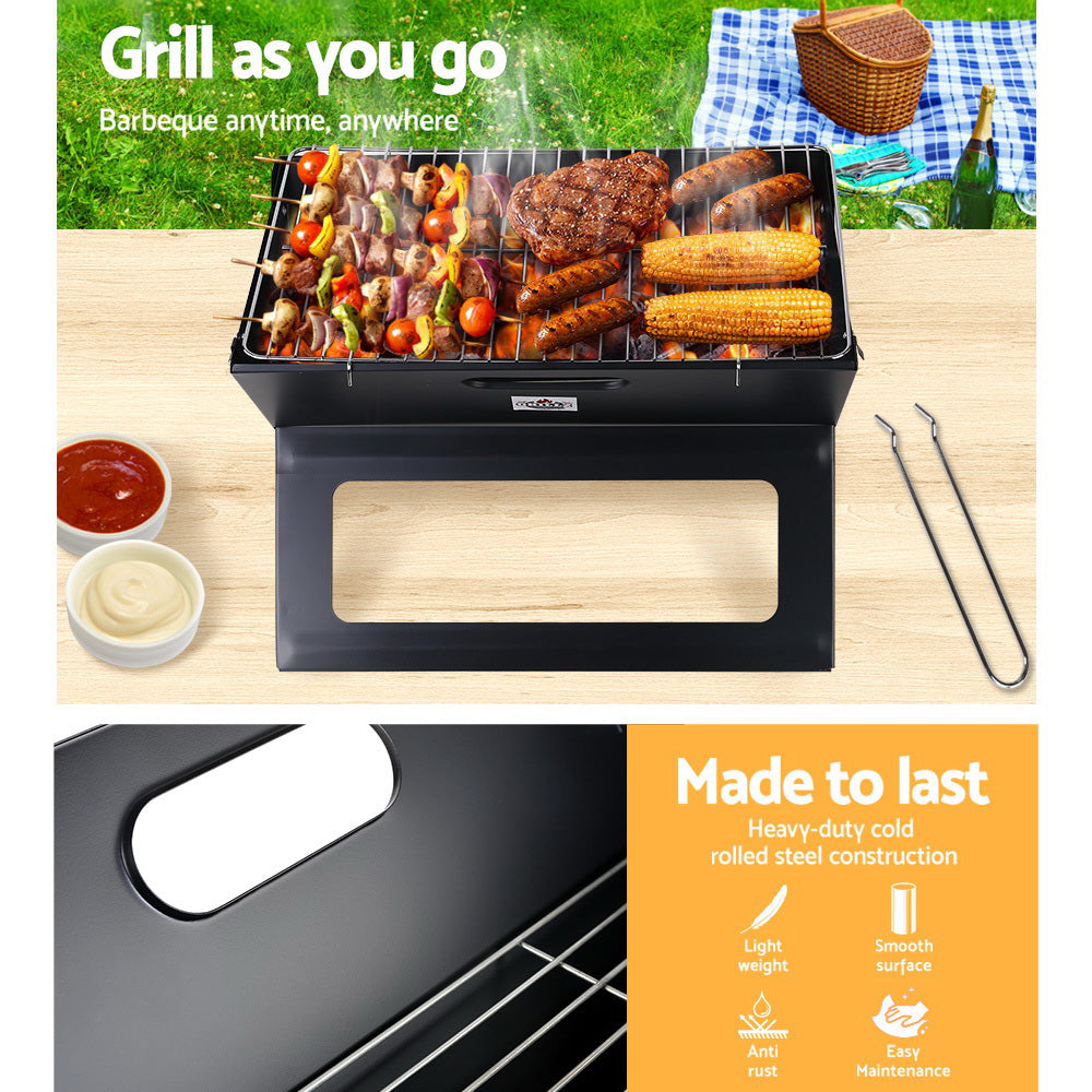 BBQ Grill Charcoal Smoker Foldable