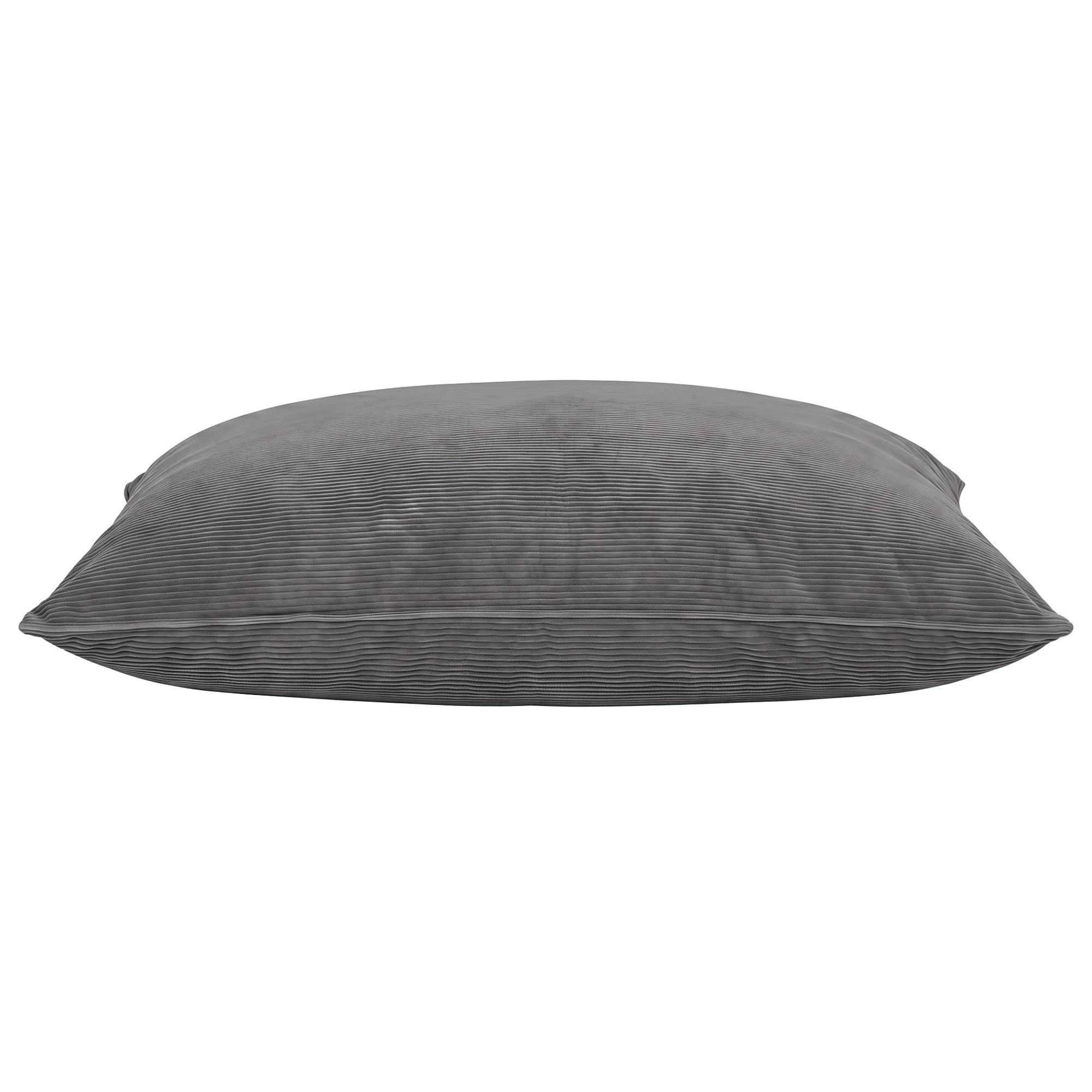 3 in 1 Bean Bag Chair Cover (No Filler) Convertible Bean Bag for Adults, Corduroy Stuffed Animal Storage Bean Bag Cover Washable for Living Room Bedroom, Grey