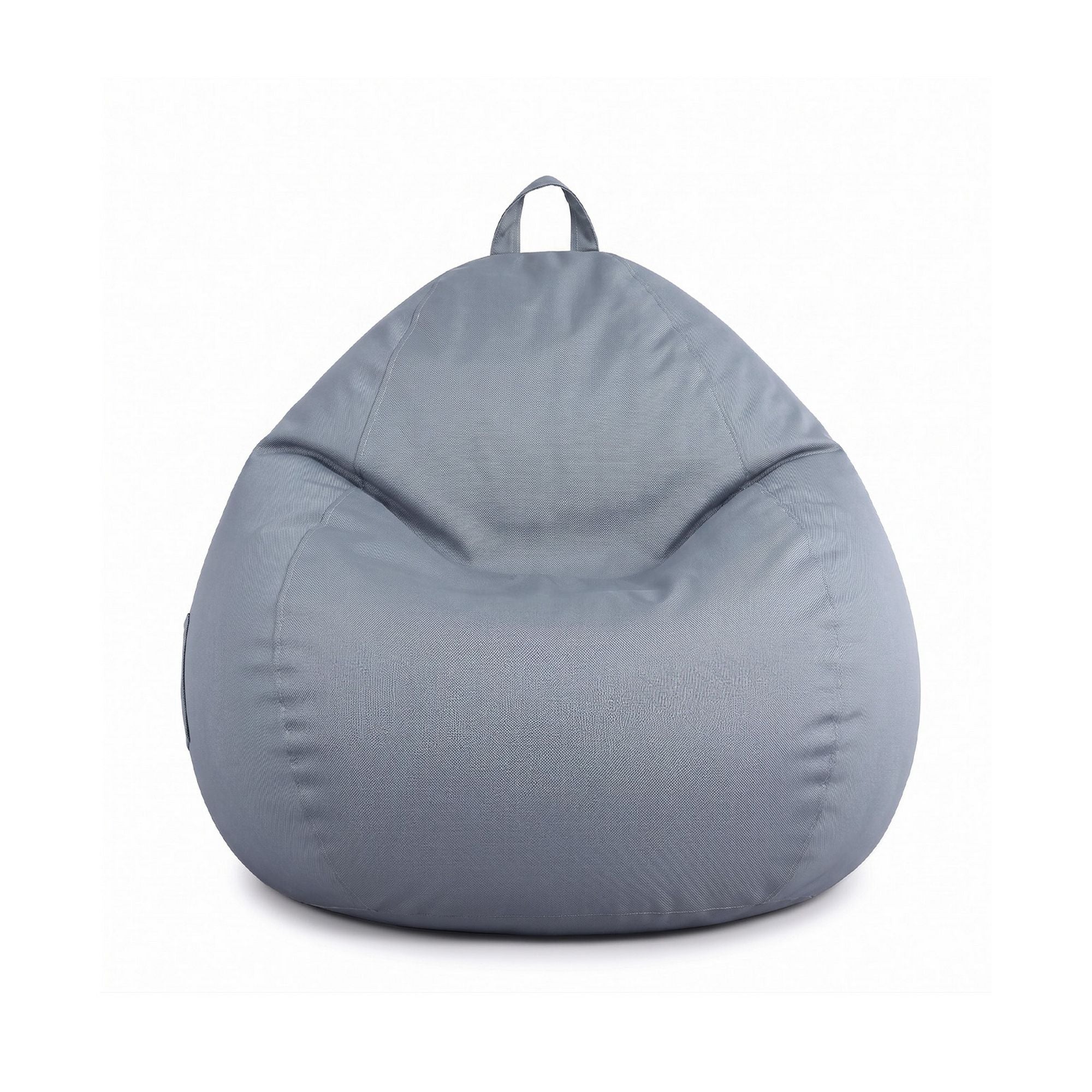 Outdoor Bean Bag Chair Cover (No Filler) Splash-Proof Beanbag Sofacover for Adults Teens Kids Stuffable Bean Bag Cover for Patio Poolside Relaxing, Grey